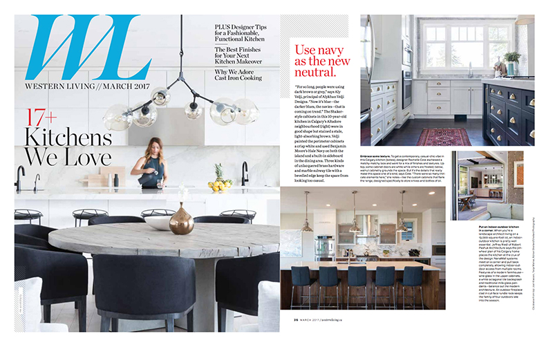 Image of a tearsheet featuring kitchens.